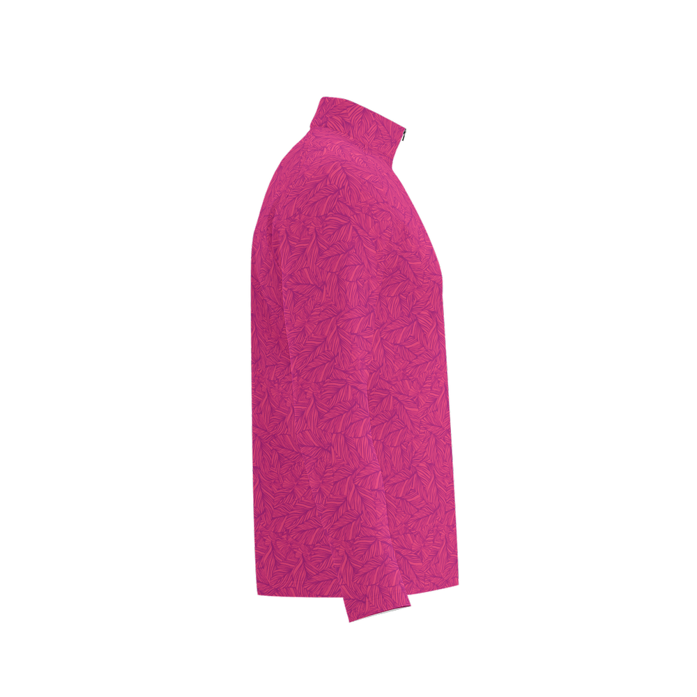 Pink Leaf 1/4 Zip