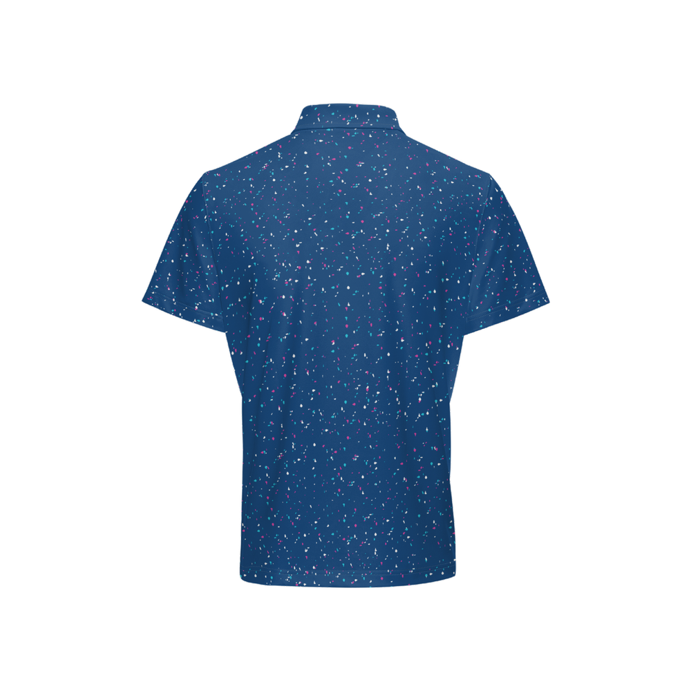 Splatter Polo - Blue