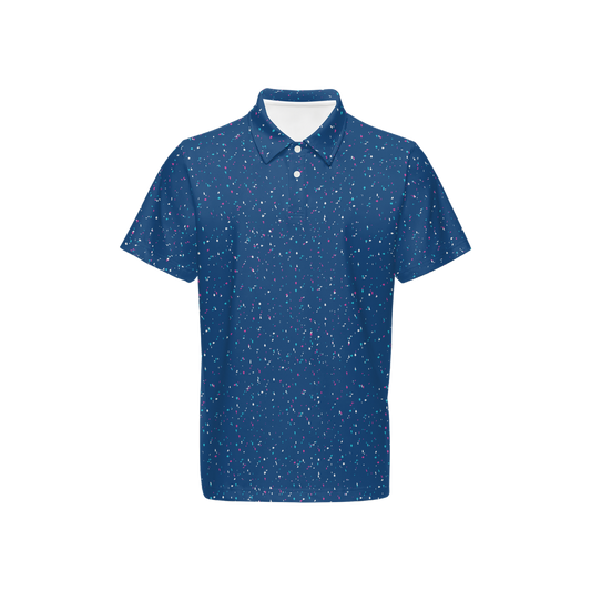 Splatter Polo - Blue