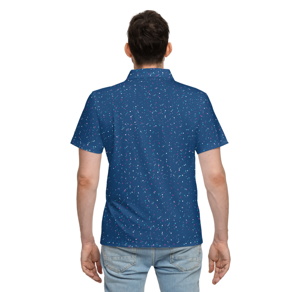 Splatter Polo - Blue