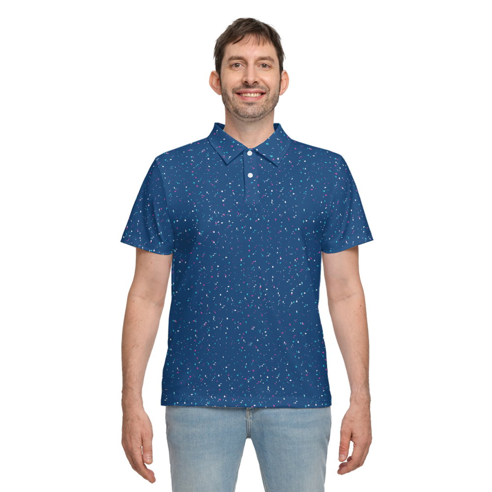 Splatter Polo - Blue